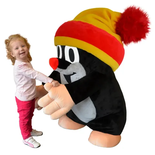 Maulwurf Maxi 120 cm Mütze gelb