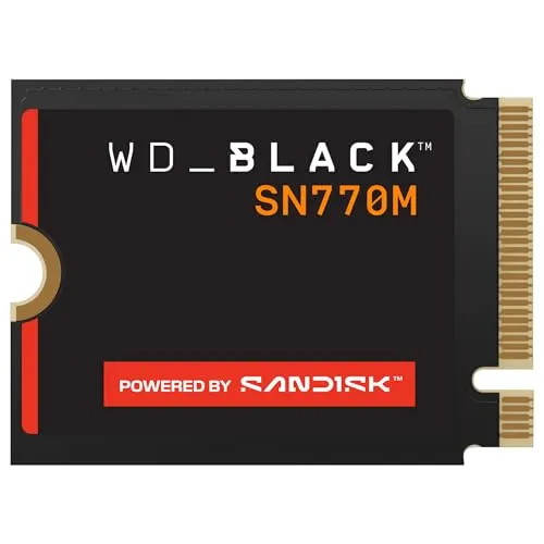 WD BLACK SN770M WDS500G3X0G - 500 GB M.2 NVMe SSD für mobiles Gaming, blitzschnelle PCIe 4.0 Leistung