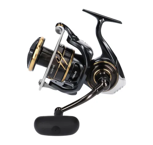 DAIWA 23 Caldia SW 6000D-H - Hochleistungs Salzwasser-Spinnrolle - Angelrollen für Profis, mit robuster Bauweise und optimaler Schnurverlegung für präzises Angeln in Salzwasser.