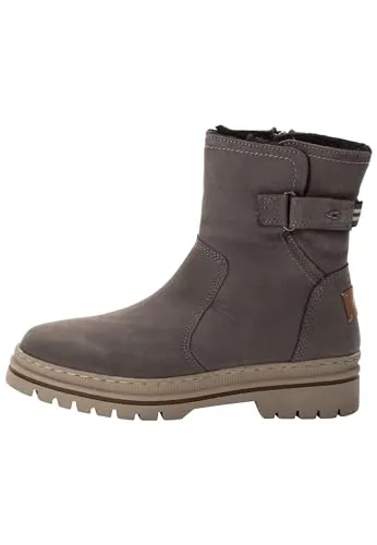 camel active Damen Winterboots Grau mit warmem Wollfutter von camel active