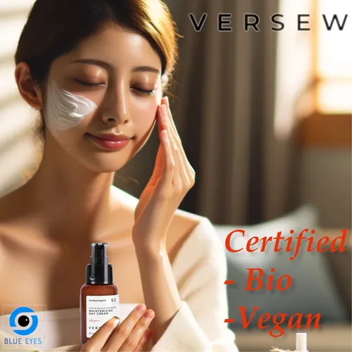 Versew Bio Vegan feuchtigkeitsspendende Tagescreme  Gesichtspflege Gesichtscreme