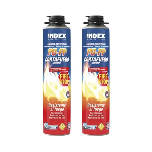 2x PROFI Brandschutz Pistolenschaum B1 750 ml PU-Schaum PU schwer entflammbar