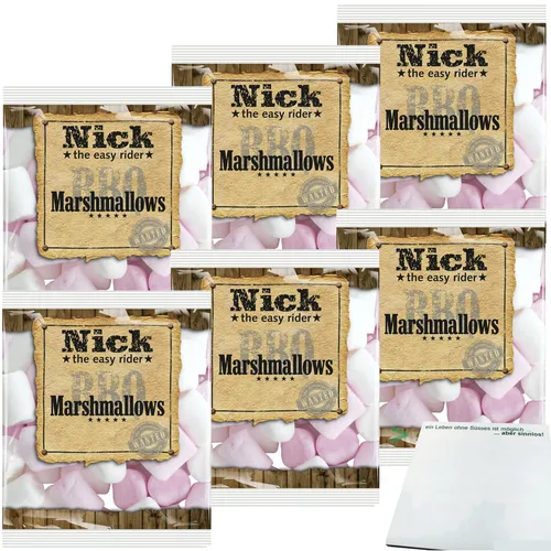 Nick Marshmallows 6er Pack 6x200g Packung usy Block von Nick