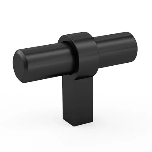 Goldenwarm 5 Stück Schrankknöpfe Schwarz Vintage Küchengriffe Möbelknöpfe Edelstahl Schubladenknöpfe Kommode Möbelgriff Kinderzimmer Türgriffe Küche