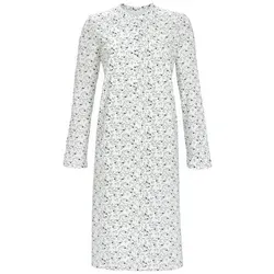 Ringella Nachthemd mit gekräuselter Passe und Knopfleiste beige 40