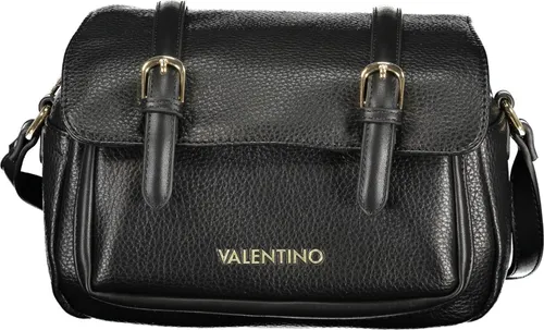 Valentino Bags Damen Umhängetasche Schwarz - Elegante Damen Umhängetasche in Schwarz mit verstellbarem Umhängeriemen. Ideal für die Organisation unterwegs dank Außentasche und zwei Innentaschen. Modernes Design mit sicherem Reißverschluss und Druckknopfverschluss.