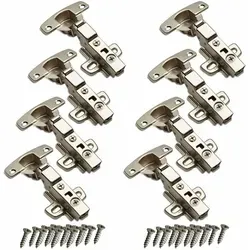 SOTECH 8er Set Hettich Sensys Topfband 8645i - Schrank- und Möbelscharniere mit integrierter Dämpfung und Schließautomatik für sanftes Schließen. Ideal für Türstärken von 15-24 mm, inkl. M4x16mm Schrauben.