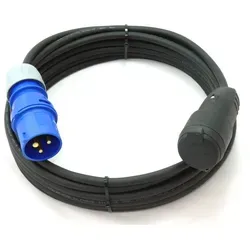 maxgo® CEE Stecker auf Schuko Adapterkabel 50m - Netzkabel mit hochwertigem H07RN-F Gummikabel, ideal für Caravan und Outdoor-Einsatz. Flexibel und robust, mit IP44 Schutzart für maximale Sicherheit.