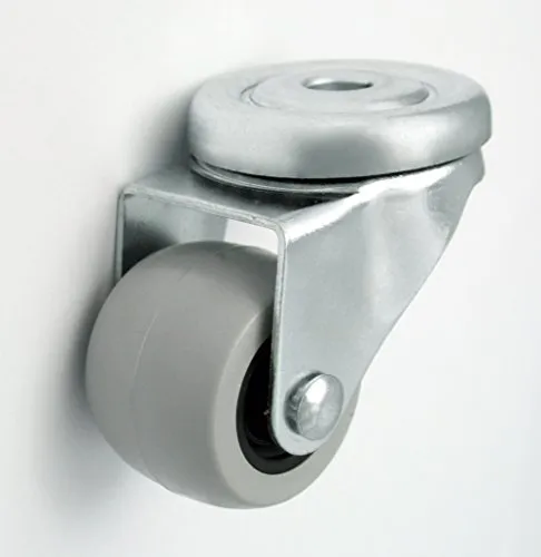 Zabi Möbelrolle Möbelräder in Loch-Gehäusen Möbelrollen d=30mm mit Rückenloch Transportrollen