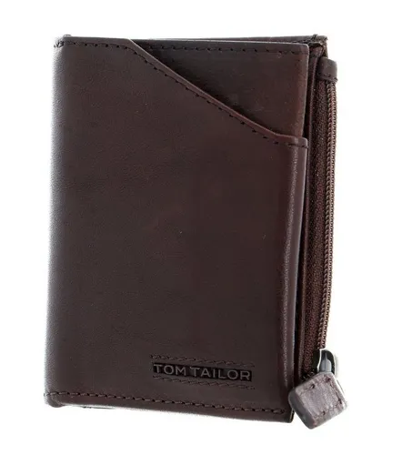 TOM TAILOR Kartenetui Barry, aus echtem Leder - Elegantes Etui aus hochwertigem Leder mit 3 Fächern für Karten und einem praktischen Zipperfach für Kleingeld. Ideal für stilbewusste Nutzer, die Wert auf Qualität und Langlebigkeit legen.