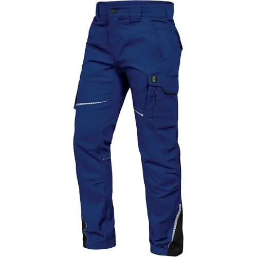 Leibwächter Flex-Line Stretch Arbeitshose Kornblau-schwarz, Gr. 72 – Robuste Handwerkerhose mit optimaler Bewegungsfreiheit - Diese atmungsaktive Arbeitshose aus Stretchstoff bietet höchsten Tragekomfort und Beweglichkeit. Mit durchdachten Taschenlösungen und reflektierenden Elementen ist sie ideal für den professionellen Einsatz in der Handwerksbranche.