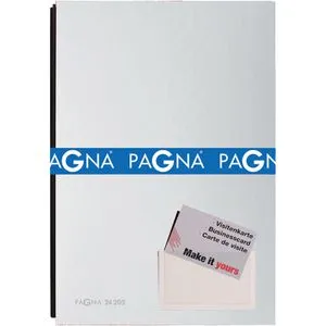 Pagna Unterschriftenmappe 24205-14, A4, 20 Fächer, Hartpappe mit Kunststoffbezug, silber