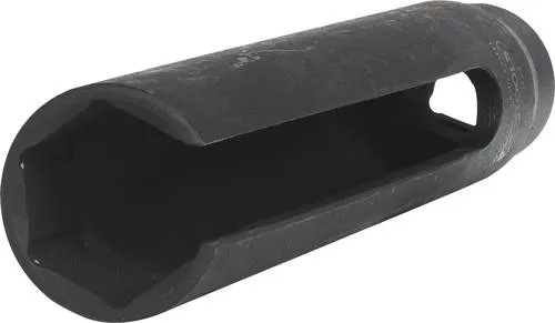 KS Tools 150.2101 Lambdasonden-Stecknuss XL, 22mm, 150mm - Schraubenschlüssel für die Montage von Lambdasonden, ideal für schwer zugängliche Stellen, ermöglicht zeitsparendes Arbeiten ohne Beschädigungen.