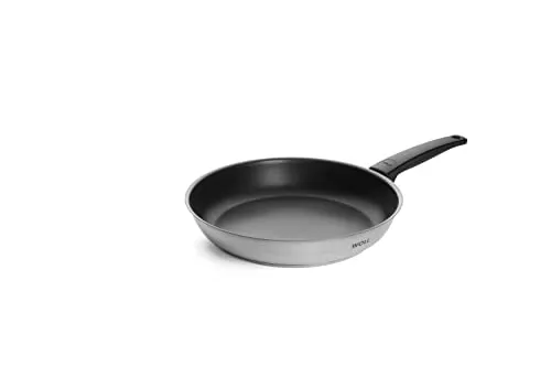 WOLL Bratpfanne Concept, Edelstahl 18/10 - Induktionsgeeignet - Pfanne aus hochwertigem Edelstahl 18/10 mit antihaftbeschichteter Oberfläche, ideal für alle Herdarten, einschließlich Induktion. Spülmaschinengeeignet und hitzebeständig bis 200 °C.