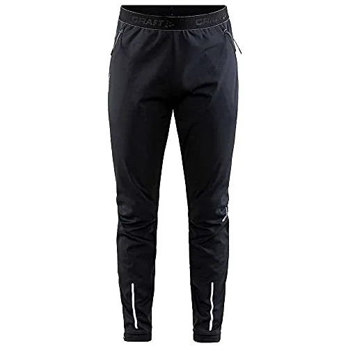 Craft ADV Essence Wind Pants Men schwarz (999000) S - Lange Laufhose für Herren, winddicht und wasserabweisend – ideal für Outdoor-Aktivitäten bei jedem Wetter, mit elastischem Bund für optimalen Tragekomfort.