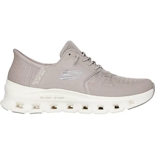 Skechers Damen Glide-Step Pro Sneaker, Taupe, 38 EU - Damen-Sneaker mit luftgekühltem Memory-Schaum und maschinenwaschbarem Design für ultimativen Komfort und Pflegeleichtigkeit.