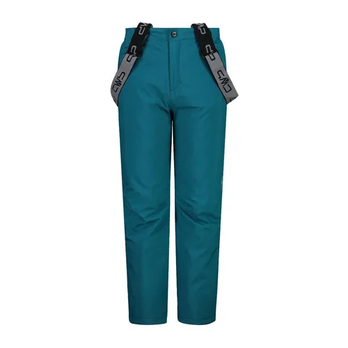 CMP KID Salopette teal (E867) 116 - Skihose für Kinder, wind- und wasserdicht mit ClimaProtect-Membran, bietet maximale Bewegungsfreiheit und Komfort für junge Wintersportler.