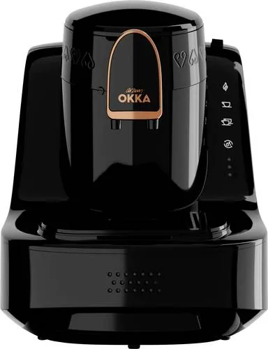 Okka Elite Mokkamaschine, schwarz/kupfer, Modell 2025 von Arzum