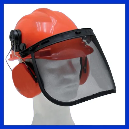 GRANIT Forsthelm-Kombination Classic - Forsthelm mit Kapselgehörschutz und Gesichtsschutz, ideal für sicheres Arbeiten im Wald, Kopfgröße 52-66 cm, zertifiziert nach DIN EN 397.