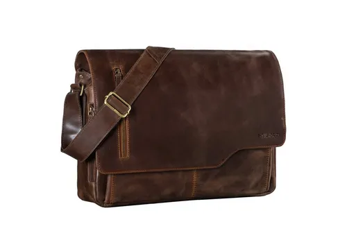 STILORD Ledertasche für Herren braun in braun von STILORD