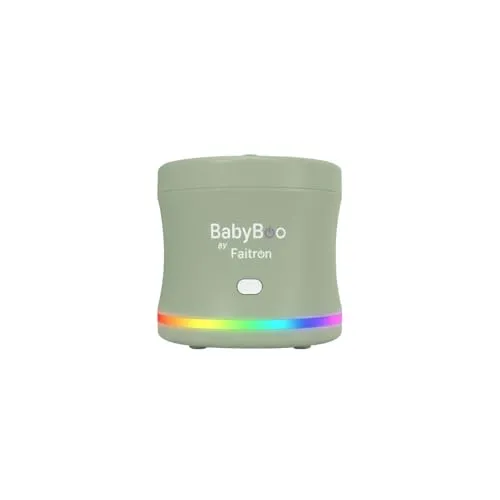 BabyBoo Tragbarer Babykostwärmer – Babynahrungwärmer mit Akku, App-Steuerung, 70 W, LED-Ring, bis zu 45 °C, abnehmbarer Behälter, USB-C – Zuhause und Reisen