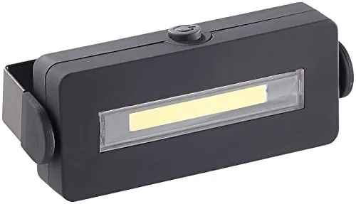 Lunartec Magnet Lampe: Schwenkbare Arbeitsleuchte mit COB-LED, 3 W, 100 lm, Magnet, IPX4 (LED Lampe, Magnetlampe Werkstatt, Batterie Leuchten)