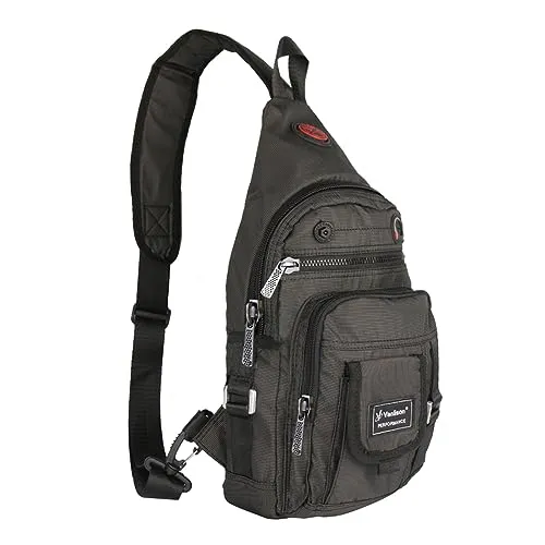 Vanlison Schulterrucksack Sling Rucksack Sling Bag Umhängetasche Daypack Crossbag mit Verstellbarem Schultergurt Mann Frauen Tasche