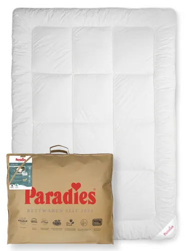 Paradies Winter-Bettdecke Avera Bio 135x200 cm in weiß von Paradies
