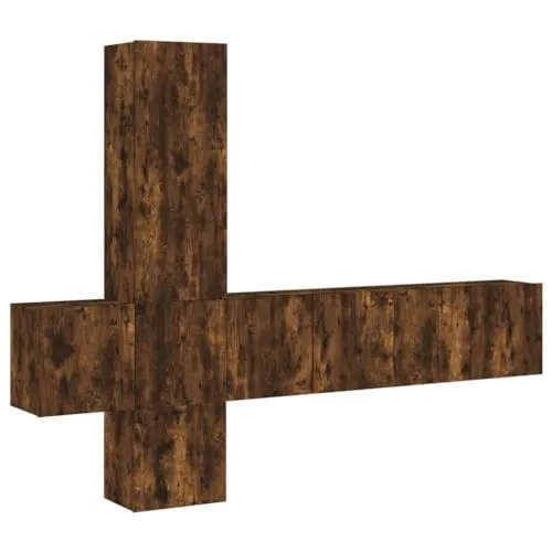 vidaXL 5-tlg. Wohnwand Räuchereiche von vidaXL