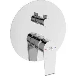 Design Unterputz-Brausearmatur mit Umstellventil – Chrom