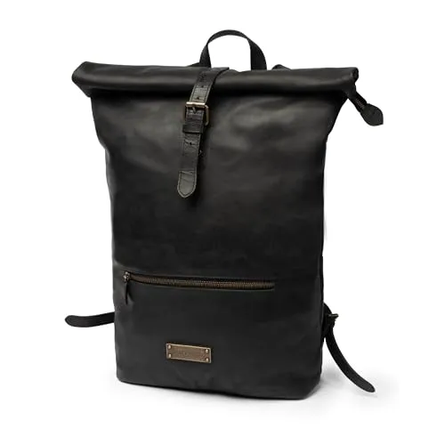 DRAKENSBERG Leder Roll-Top Rucksack 'Ryan' - Tagesrucksäcke mit 15