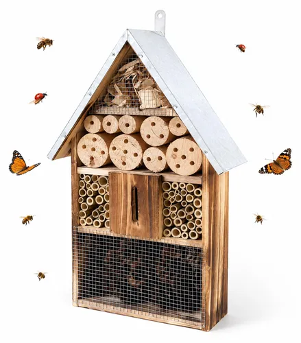 Relaxdays Insektenhotel mit Metalldach