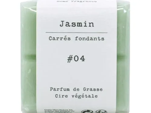 Duftzauber Tabs – Aroma-Schmelzlinge aus Duftwachs | Schmelztabletten für Duftlampen & Wachswärmer | Aromawachs für intensives Dufterlebnis (Quadrat, Nr.04 - JASMIN)