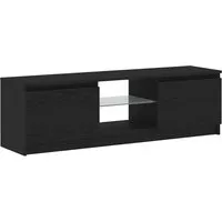 Produktbild vidaXL TV-Schrank mit LED-Leuchten in Schwarz Eichen-Optik