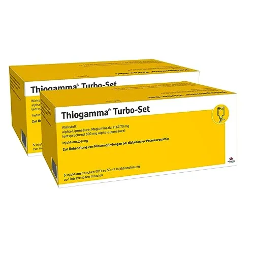 THIOGAMMA Turbo Set Injektionsflaschen 2X5X50 ml von Wörwag Pharma GmbH & Co. KG