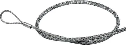 Cimco Kabelziehstrümpfe aus verzinktem Stahldraht 142508 30mm - Diverse C - Ideal für die Erdverkabelung, ausgestattet mit 1 verpresster Seilschlaufe für einfache Handhabung.