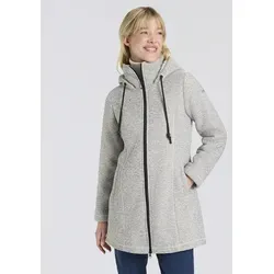 Strickfleecejacke CMP, Damen, Gr. 40, grau meliert, Obermaterial: 100% Polyester, Jacken