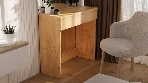 Platan Room Schminktisch Schminktisch Kosmetiktisch mit Schublade Frisierkommode 80x35x77 cm