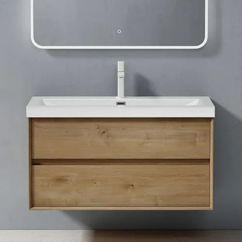 doporro Badmöbel-Set Rimo in braun von doporro