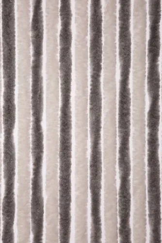Conacord Vorhang Flauschi silber-weiß 90 x 200 cm - Insektenschutzfenster mit stilvollem Flauschi-Design, ideal für ein gemütliches Ambiente und effektiven Schutz vor Insekten.