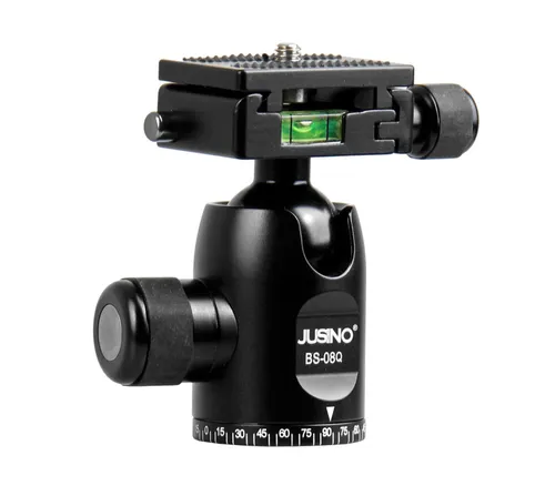 JUSINO Aluminium Kugelkopf Stativkopf BS-08Q schwarz von JUSINO