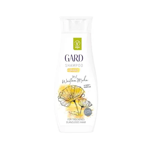 GARD Haarpflege Shampoo - 250 ml, mit weißem Mohn, Nori-Komplex, silikonfrei, für lebendiges Haar - Glanz