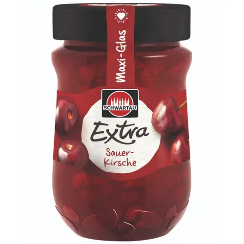 Schwartau Extra Sauerkirsche Frühstück Fruchtaufstrich Maxiglas 600g