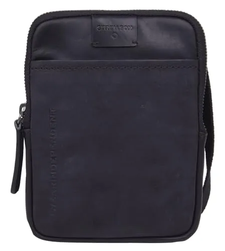 Strellson Herren Schultertasche Brick Lane Brian - Stilvolle Umhängetasche aus Rindleder - Herren-Schultertasche im sportlichen Miniformat mit Reißverschluss, ideal für den Alltag. Hochwertiges Rindleder und längenverstellbarer Schultergurt bieten Komfort und Eleganz.