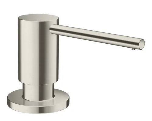 hansgrohe A41 Spülmittel- / Lotionspender 40438000 - Edelstahl Seifenspender mit 500 ml Füllmenge, praktische Einbauversion für einfaches Befüllen von oben, ideal für moderne Küchen.