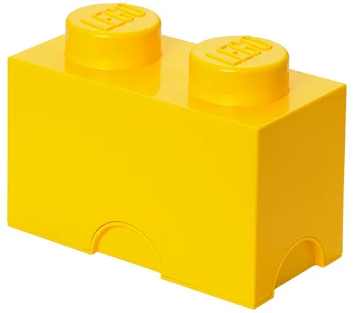 LEGO Aufbewahrungsstein STORAGE BRICK 2 2,6 Liter gelb