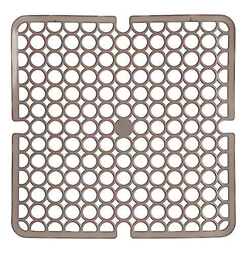 Kinvara SPÜLBECKEN Einlage 28x28cm eckig Spülbeckenmatte Spülbeckeneinlage Spülmatte Abtropfmatte Matte 4-Varianten 85 (Beige)