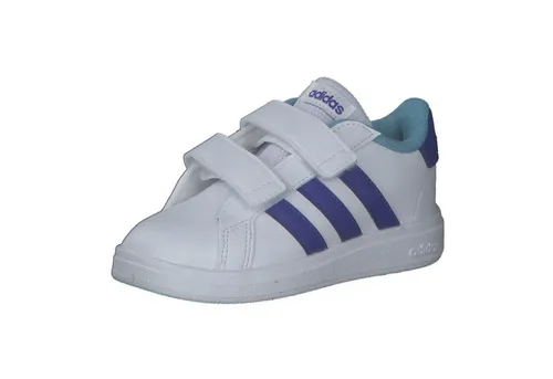adidas Grand Court Hook and Loop Schuhe für Kinder - Sneaker mit Klettverschlüssen und Recycling-Anteil, perfekt für Abenteuer und optimalen Halt beim Spielen und Entdecken.