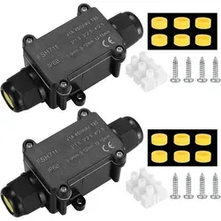 Anschlussdose 2Stk IP68 Wasserdicht Außen Kabelverbinder 2 Wege - Sichere Kabelverbindungen für Außen mit 2 IP68 Anschlussdosen. Schützen Sie Ihre Kabel effektiv vor Wasser und Staub. Einfache Montage und langlebige Materialien garantieren zuverlässige Nutzung in allen Umgebungen.