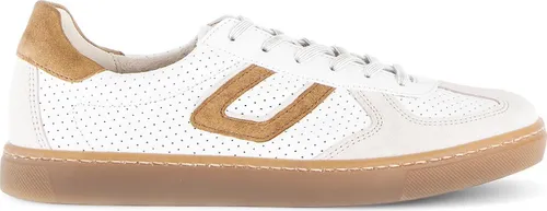 Gabor Damen Schnürschuh beige - Größe H - Eleganter Damenschnürschuh von Gabor aus hochwertigem Glattleder. Ideal für breitere Füße, mit atmungsaktivem Innenmaterial und auswechselbarer Einlegesohle für optimalen Komfort. Der flache Absatz und die praktische Schnürung runden das Design ab.